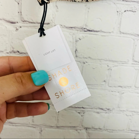 ✨NWT Shade & Shore Reptile Snakeskin Bralette Bikini Top 32B XS - Picture 6 of 12